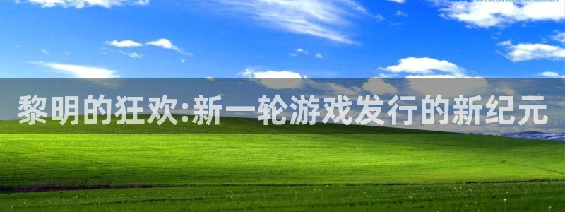 ag街机官网注册登录：黎明的狂欢:新一轮游戏发行的新纪元