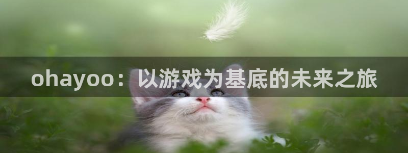ag街机官网平台是骗局吗：ohayoo：以游戏为基底的未来之旅